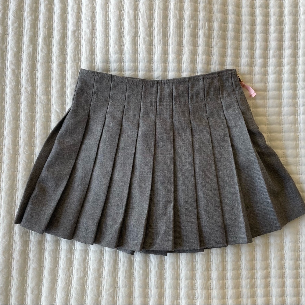 Crewcuts Charcoal Pleated Mini Skirt